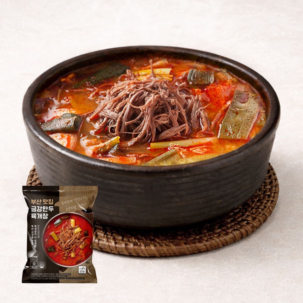 [롯데온] 부산 금강 육개장 8봉 630g (23,420원/무료)