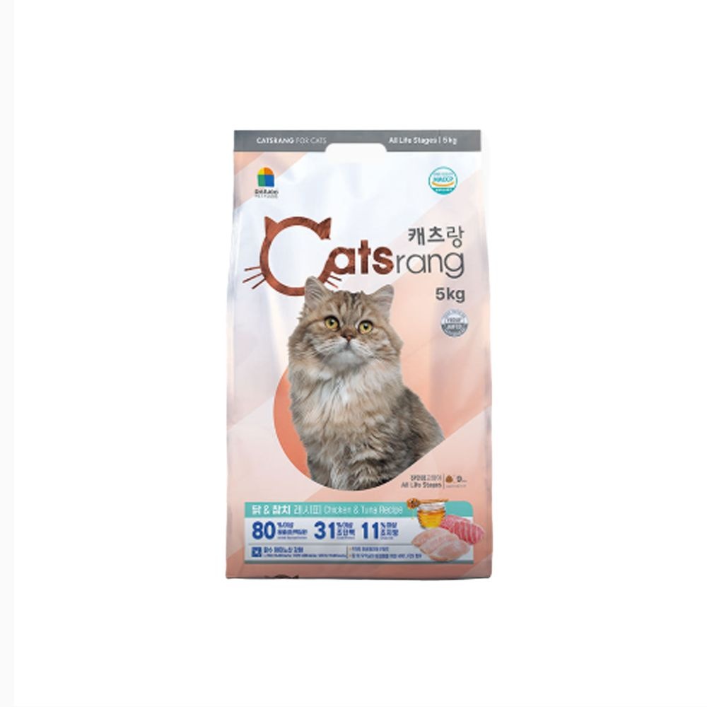캐츠랑 길고양이 사료 전연령, 5kg, 1개