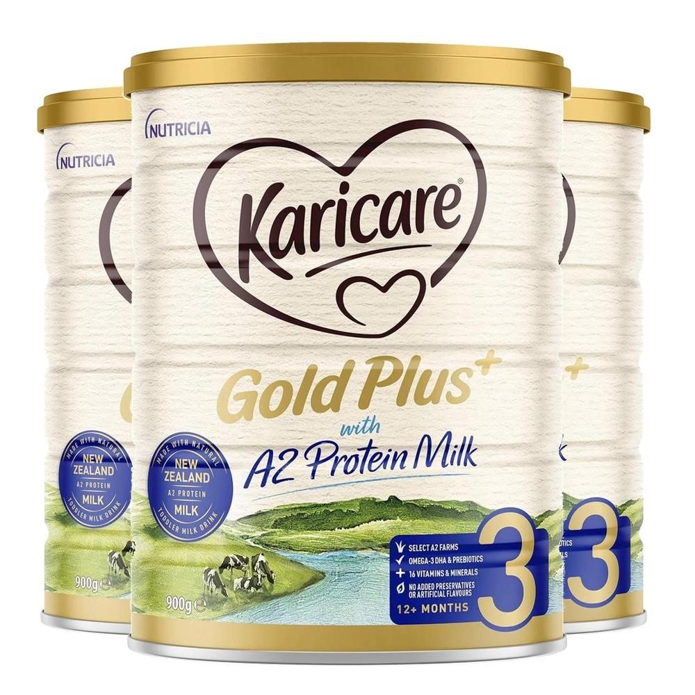 [해외] [1+1+1] 캐리케어 Karicare 골드 플러스+ A2 프로틴 밀크 분유 3단계 900g