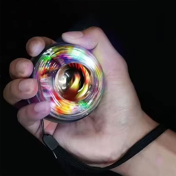 [교보문고] 보드겜 손목운동 자이로볼 (스트랩 포함+led6색 불빛) F379