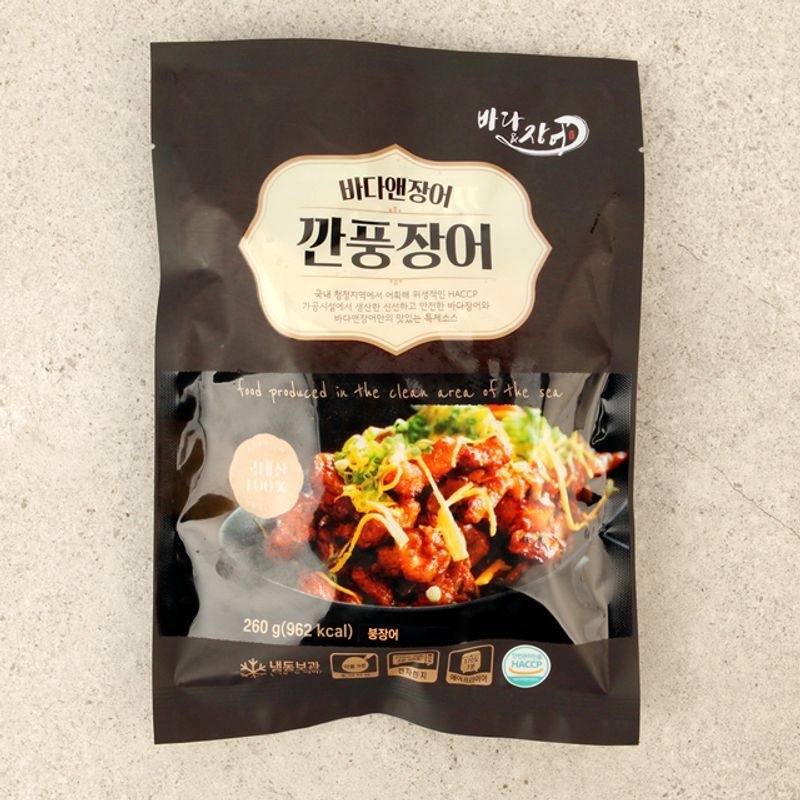 바다앤장어 [오초록] 국내산 장어로 만든 깐풍장어 780g - 260g(2인분) x 3팩