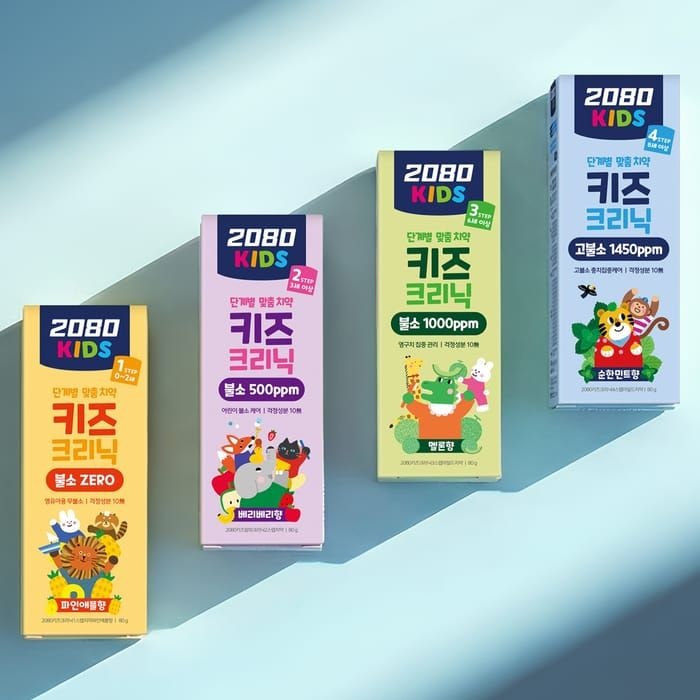 [롯데온] 2080 키즈크리닉 키즈치약 80g 6개입 (9,320원/무배)