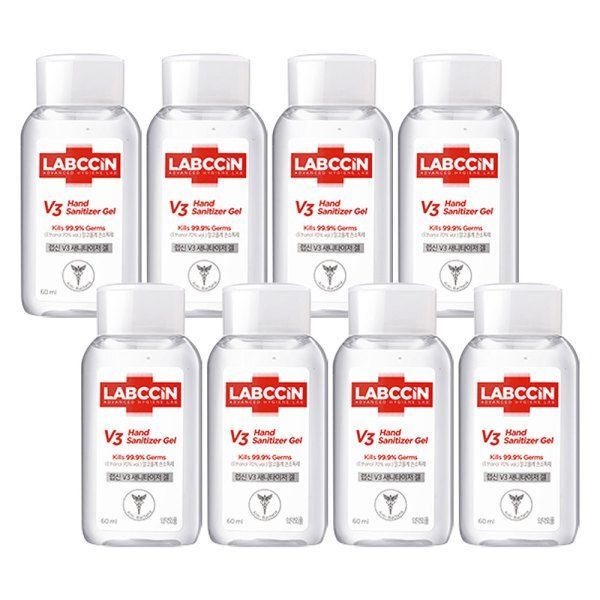 랩신 휴대용 손소독제 손소독젤 세니타이저 60ml 8개