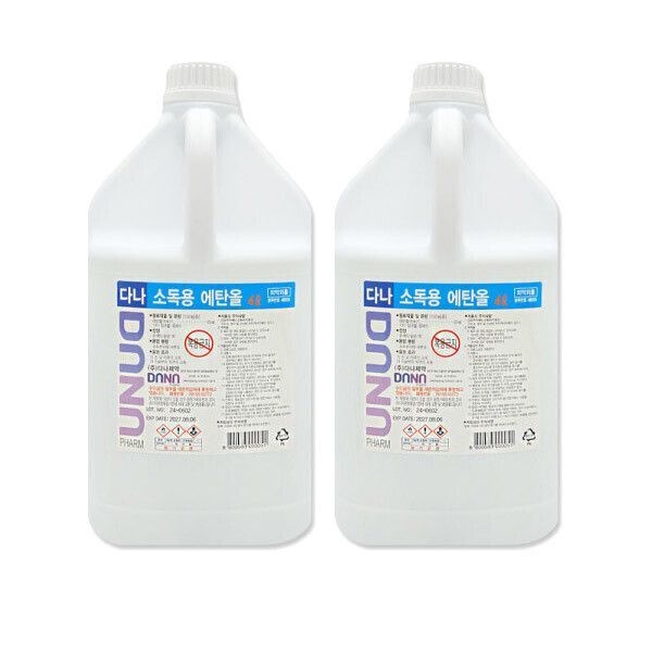 다나 소독용 에탄올 83% 4L x 2개