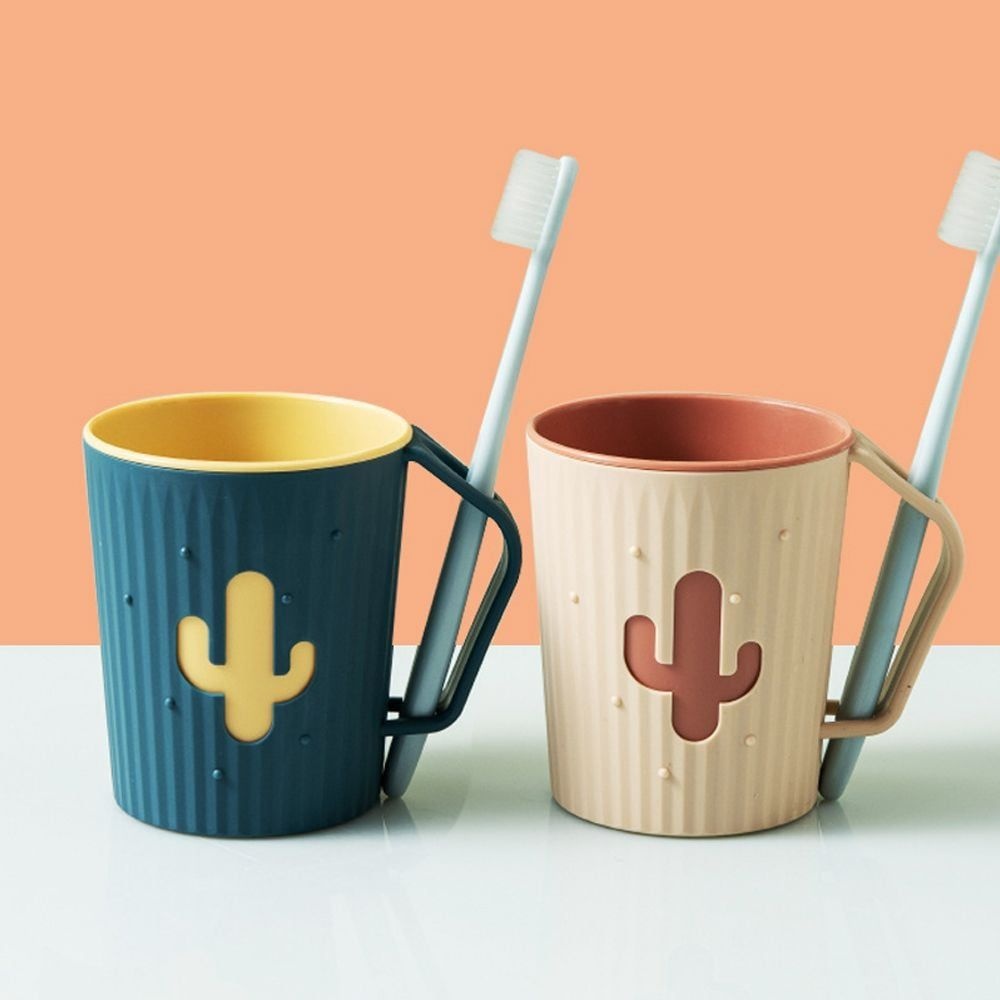 화장실 곡선 북유럽 양치컵 바닥 보관 건조 편안 컬러 개인 석상 경사 서버 춤추는 선인장