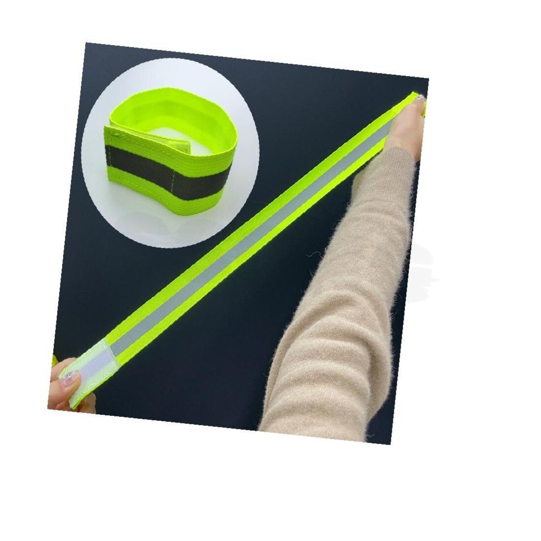 sells협력사 반사스트랩 암밴드 그린 야광밴드 야광안전띠 형광안전밴드