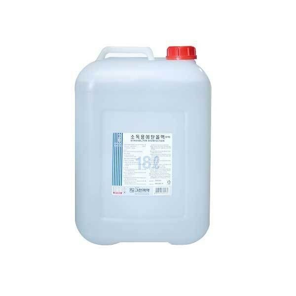 그린제약 소독용 에탄올83% 18L 소독제 알코올 대용량알콜