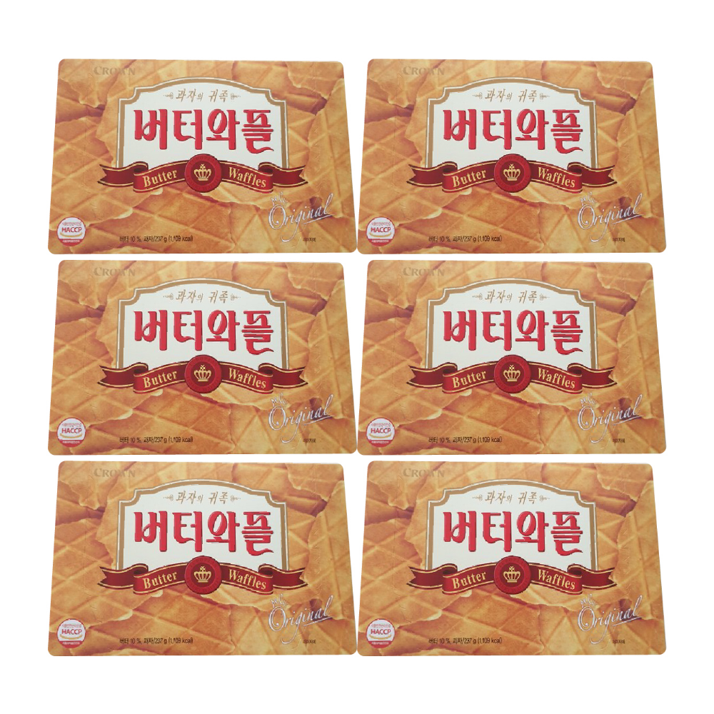 크라운 버터와플 237g X 6팩