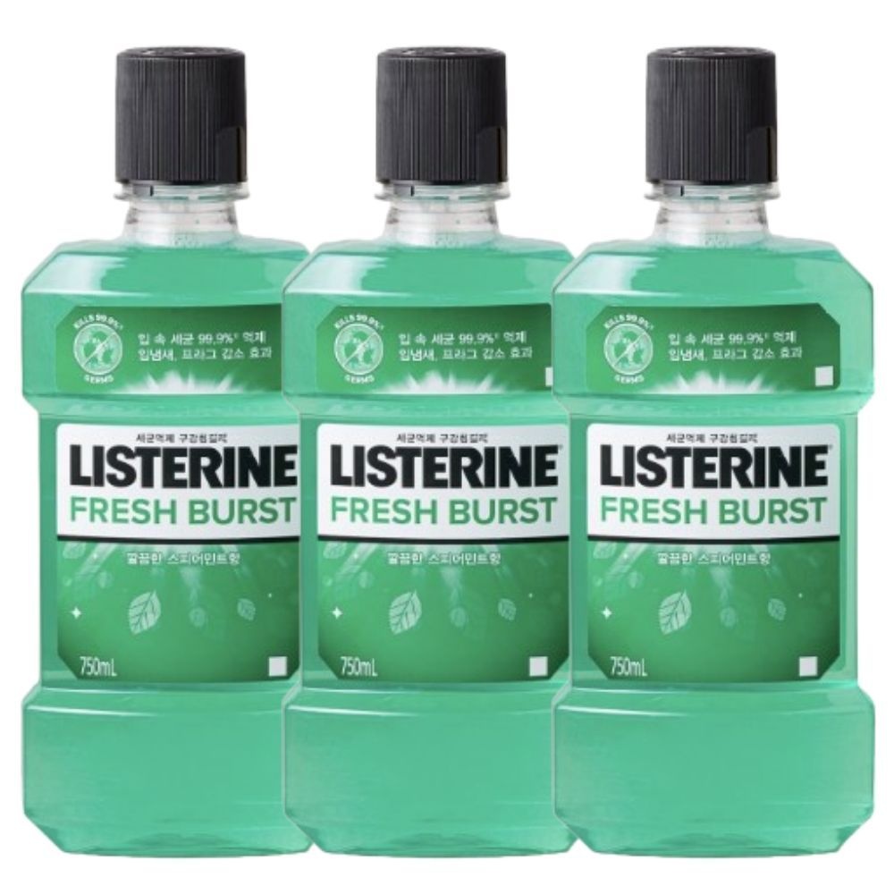 후레쉬 버스트 리스테린 750ml x 3개