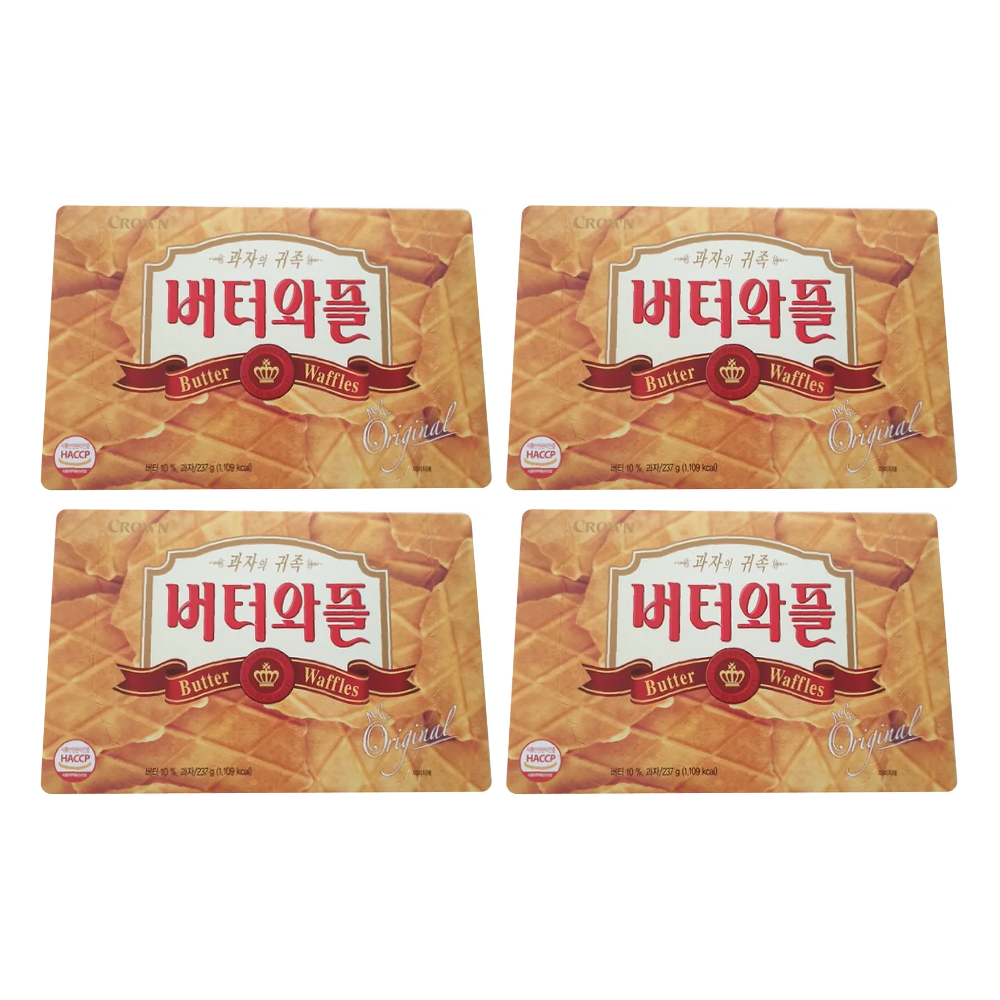 크라운 버터와플 237g X 4팩
