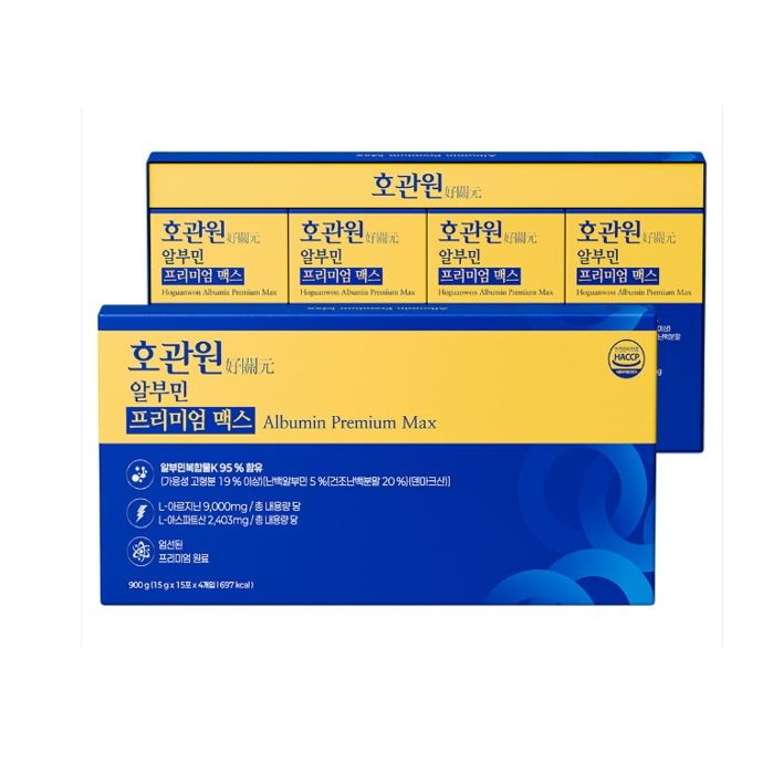 [온누리상품] 호관원 알부민 프리미엄 맥스 15g x 60포