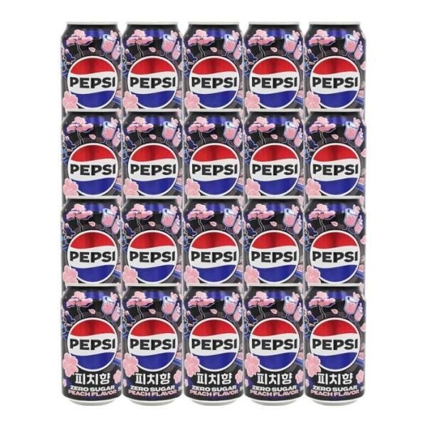 [셀러허브 식품] 펩시 제로 피치향 355ml 20캔