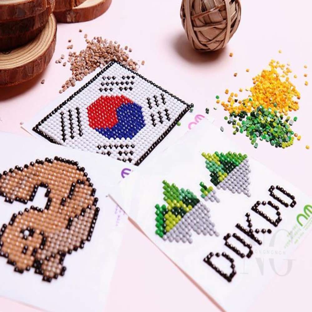 셀커머스 협력사 비즈십자수 독도 태극기 강치 보석십자수캔버스 어린이보석십자수 보석십자수DIY