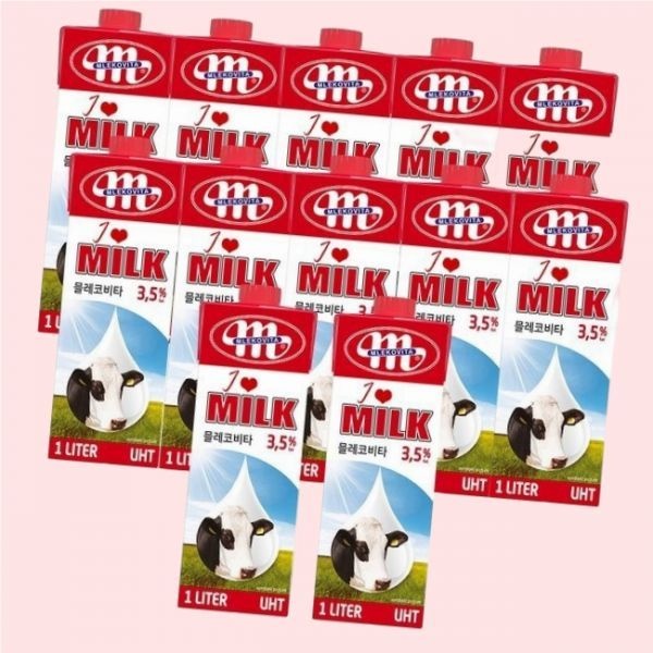 믈레코비타 믈레코비타 폴란드 멸균우유 1000ml 12개 4567427