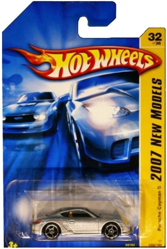 핫휠 [해외] Cayman S Porsche Hot Wheels 2007 뉴 모델 시리즈 실버 포르쉐 케이맨 164 스케일 수집용 다이 캐스트 자동차 No.32 [호환]