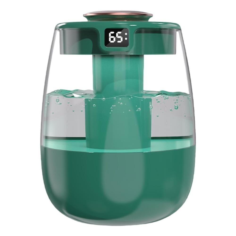 DONGKER [해외] DONGKER 더블 스프레이 가습기 1L 무소음 USB 디지털 디스플레이 2가지 미스트 모드 야간 조명 포함 자동차 사무실 홈