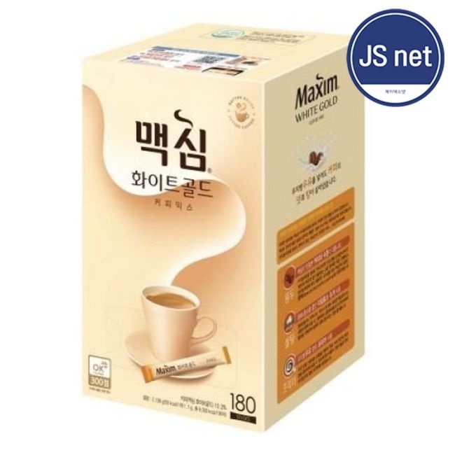 [온누리7%혜택]맥심 화이트 골드 커피믹스 180개입