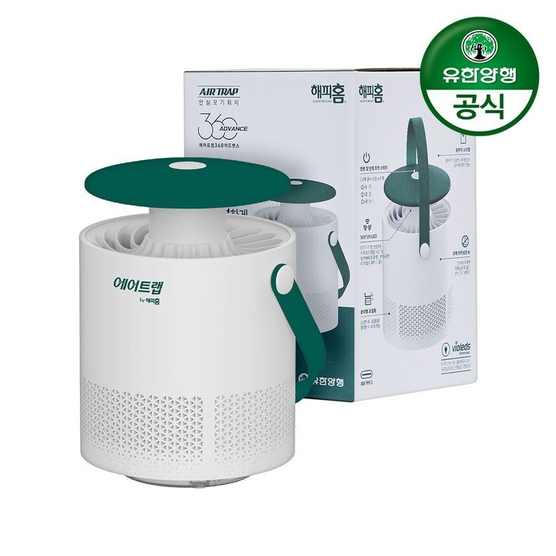 유한양행 해피홈 에어트랩 360 어드밴스 벌레포충기 1개