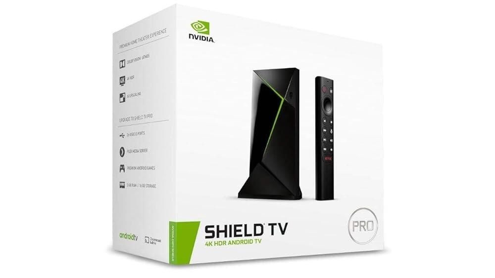 Nvidia 엔비디아 실드 안드로이드 TV 프로 스트리밍 미디어 플레이어 4K HDR 영화 스포츠 넷플릭스 경기 돌비 비전아