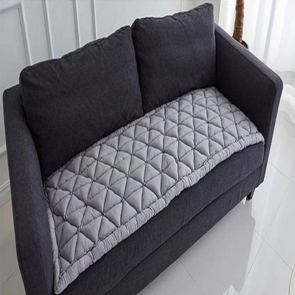 [하프클럽]슈마켓 삼각퀄팅 면 소파패드 소파방석58X165그레이