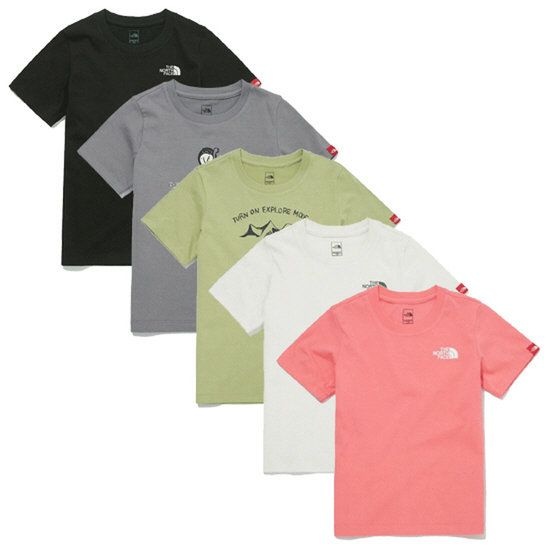 노스페이스 키즈 챌린지 반팔 라운드티NT7UM08ALL NT7UM089 2011650