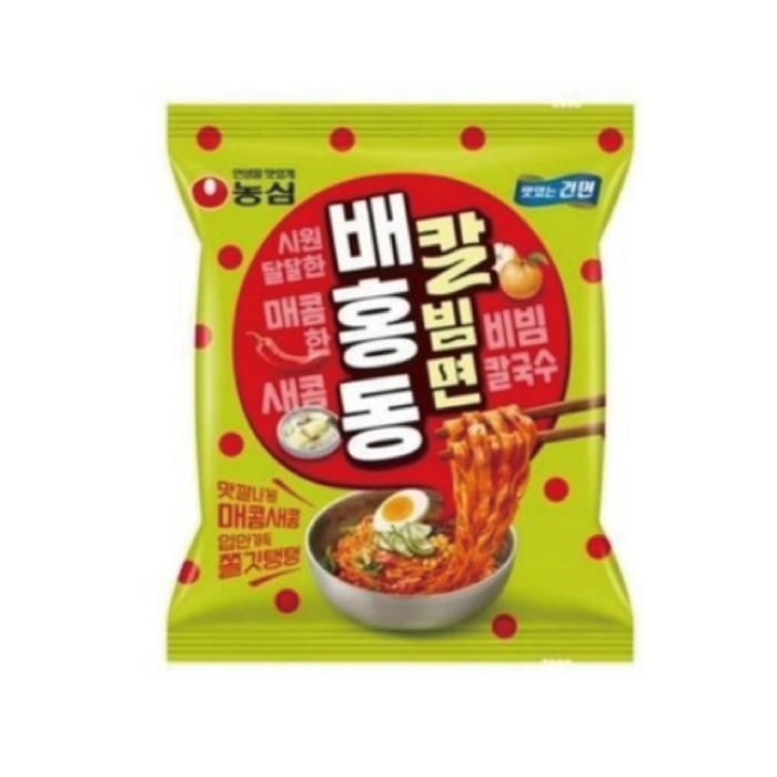[농심] 배홍동 칼빔면 128g  16개