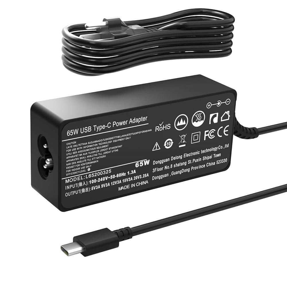 [해외] 65W USB C 충전기 AC 어댑터 그램 14 15 16 17 시리즈 프로 15Z90Q 16T90Q 16T90SP 16Z90Q 16Z90P 17Z90Q 17Z95P 17Z90ST 17Z90P 고속 울트라