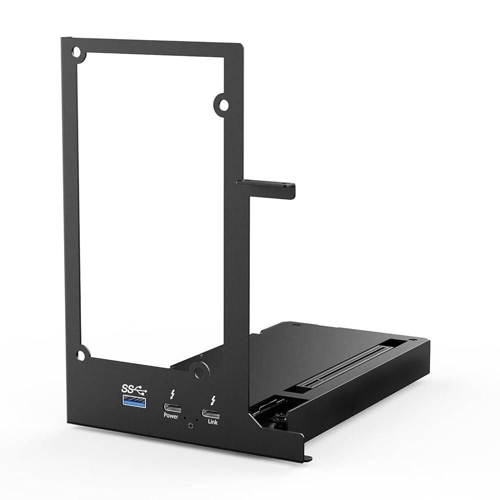 [해외] 썬더볼트 3/4/USB4 NVIDIA/AMD/PCIe와 호환되는 CNC 케이스가 있는 미니 eGPU 도크 DP1.4가 외장 GPU 인클로저 스테이션 PD 100W