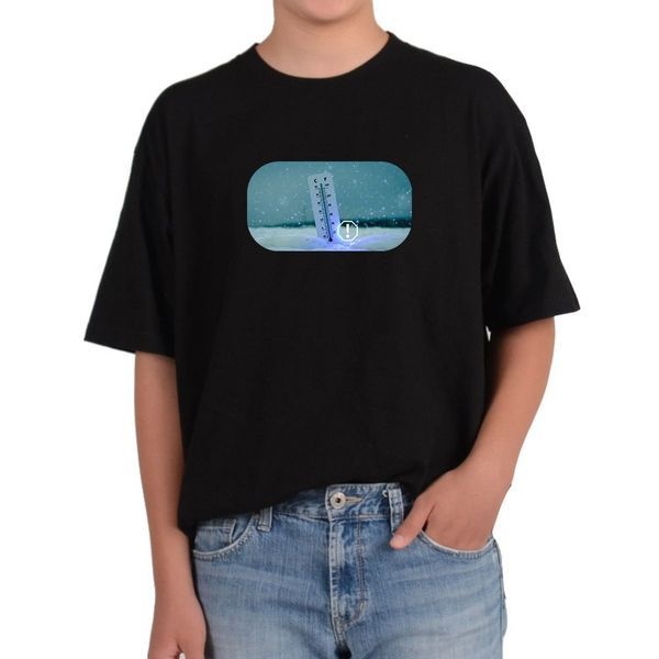 에이치플러스몰 [하프클럽]오버핏반팔티 기후변화 이상기후 온도계 그림 모든사이즈