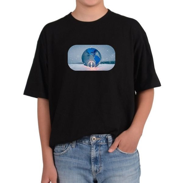 에이치플러스몰 [하프클럽]오버핏반팔티 기후변화 이상기후 지구 그림 모든사이즈