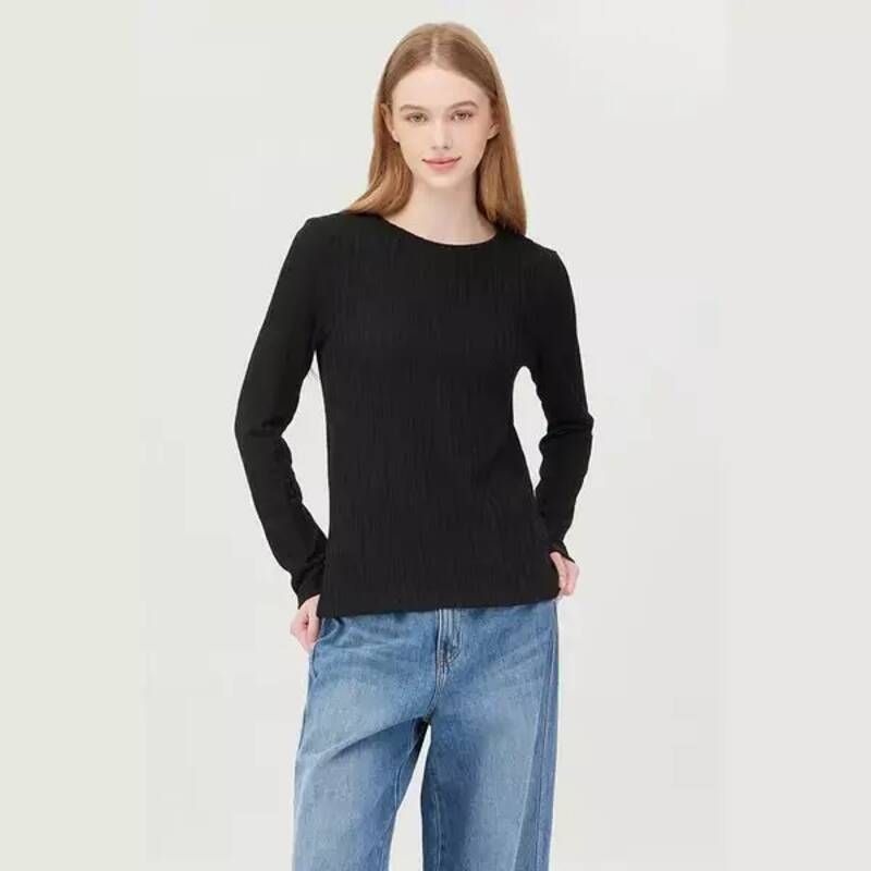 베네통리브 텍스처 라운드넥 티셔츠 BATS10541 1031665