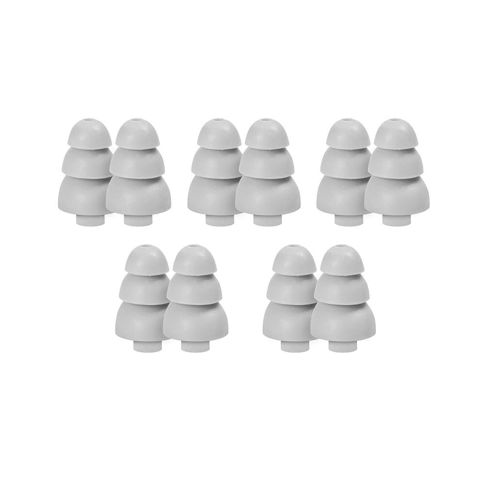 Etymotic Research [해외] Etymotic Research 트리플 플랜지 교체용 이어팁 대형 10개 팩 그레이 (ER38-18) 287244