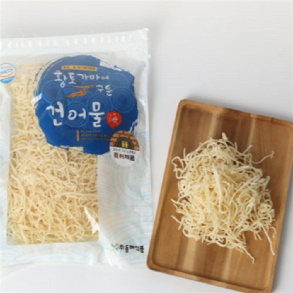 유쎌몰 황토가마에 구운 진미채 500G 오징어채 오징어구이