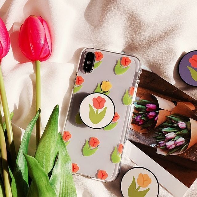 아이폰케이스 핸드폰케이스 튤립 디자인 폰케이스 이쁜아이폰케이스 아이폰