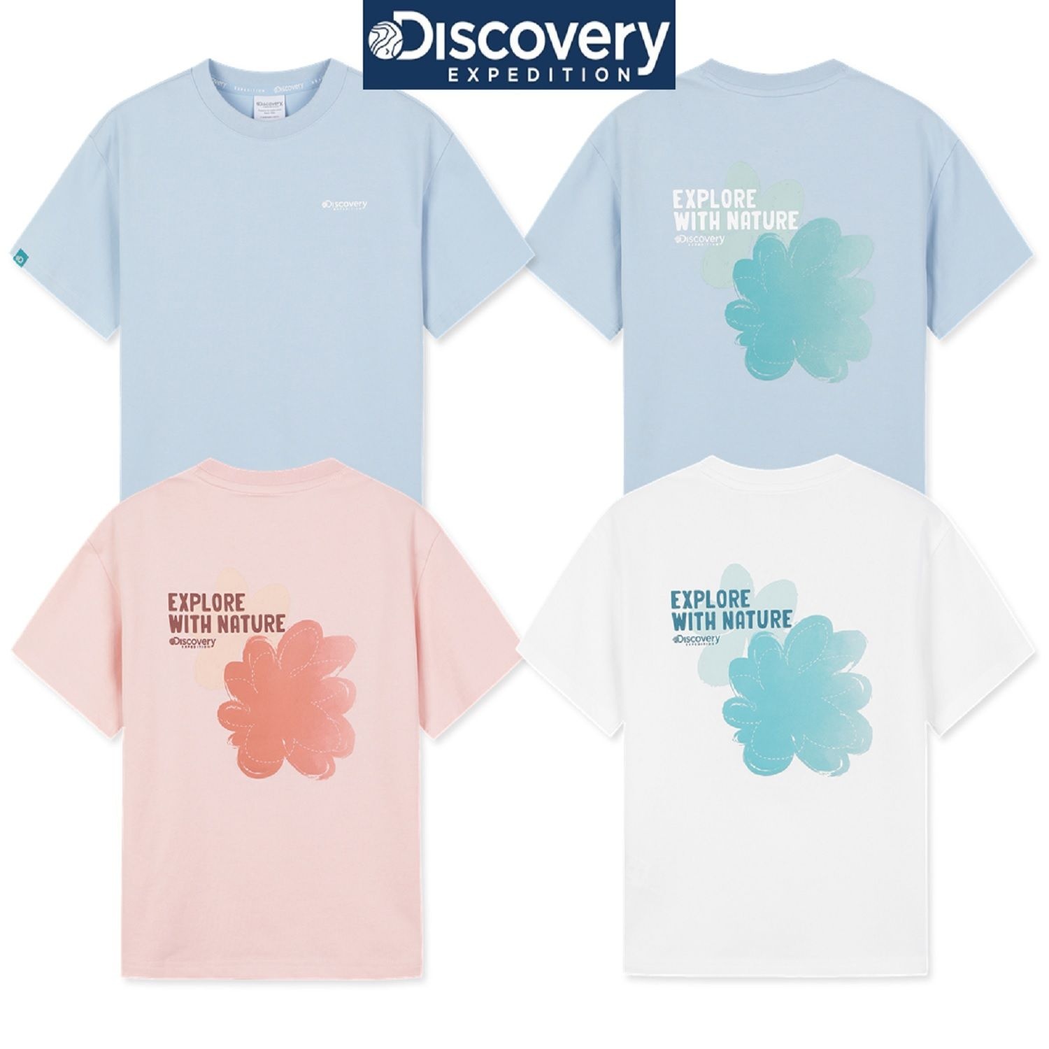 [롯데백화점] 디스커버리 키즈 DKRS76063 키즈 프레시벤트 네이처 그래픽 반팔티셔츠 LE1221415665