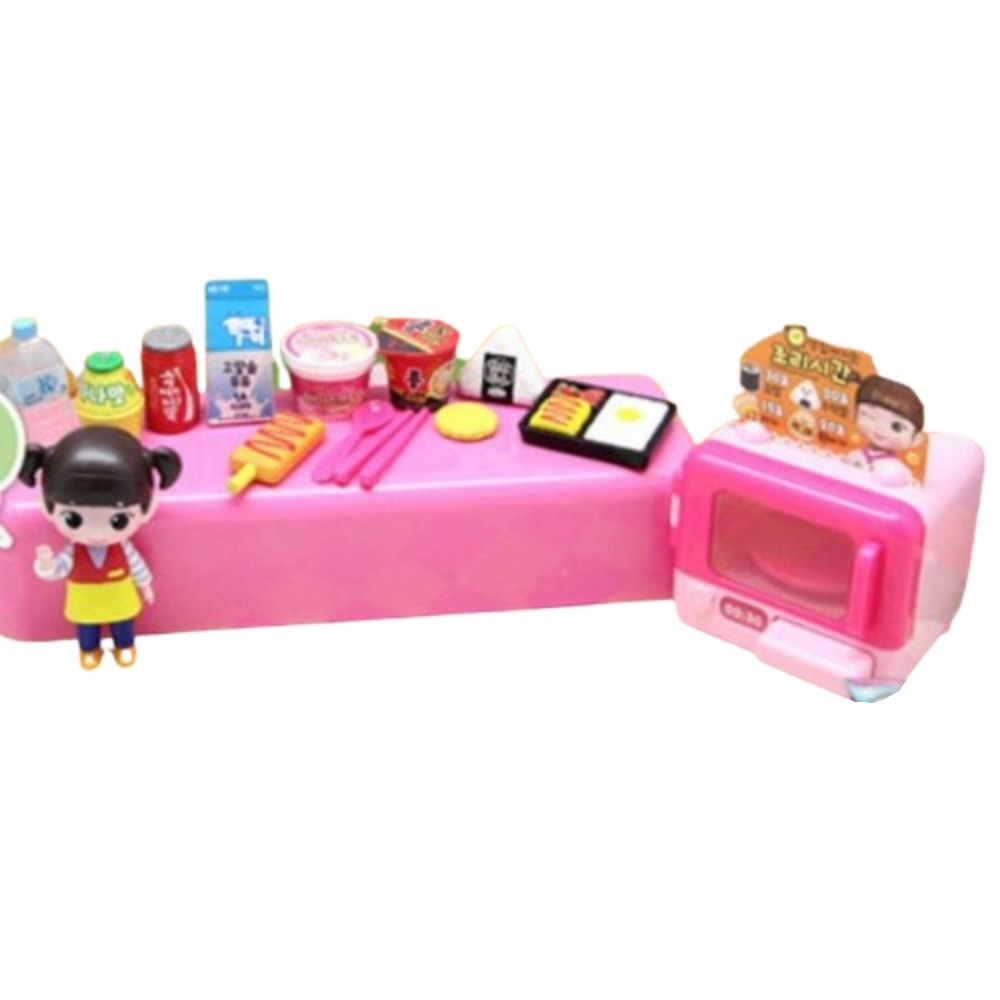 엔큐온협력 미니 편의점 음식 장난감 세트 유아 마트놀이소품