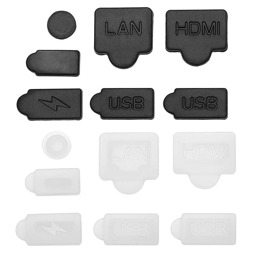 [해외] The Lord of the Tools PS5 디지털 디스크 에디션 콘솔과 호환되는 실리콘 더스트 플러그 2트 USB HDMI 인터페이스 먼지 방