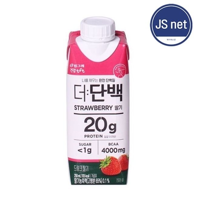[온누리7%혜택]빙그레 더단백 드링크 딸기 250ml 18개입