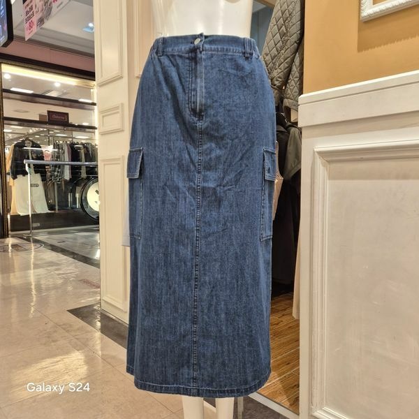 (현대Hmall) [하프클럽/BCBG]BCBG 올앤썬드리 여름26 데님 PK 스커트 A6M4S278