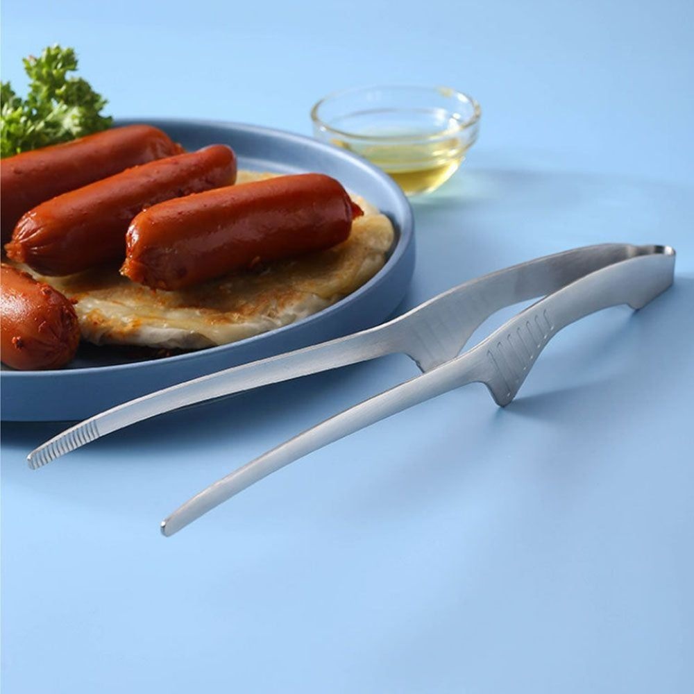 중국OEM 위생적인 핀셋형 스텐 고기집게 캠핑 요리