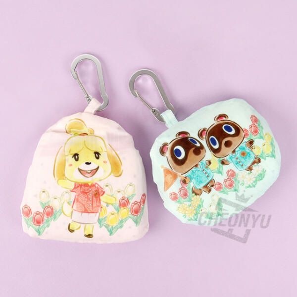 아트박스/문구앤토이스 모여봐요 동물의숲 카라비너 에코백