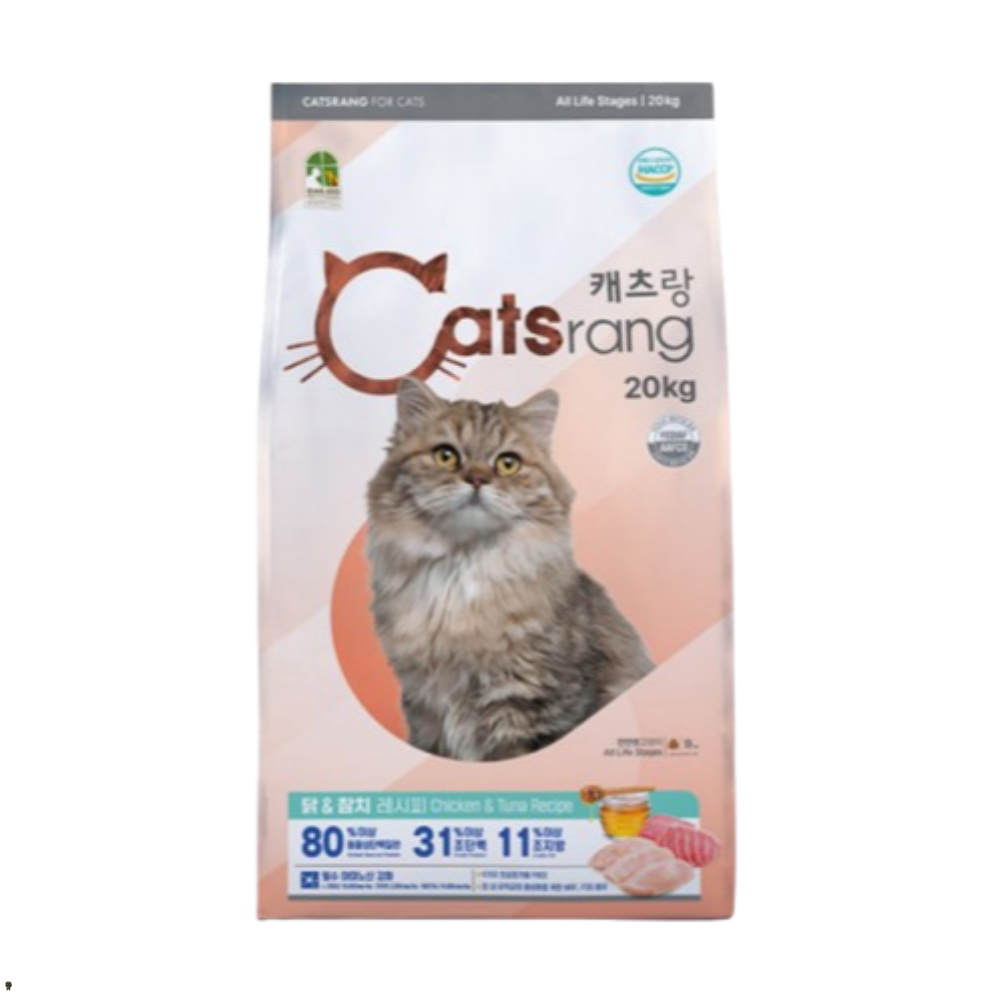캐츠랑 전연령 길냥이 고양이 건식 사료 20kg