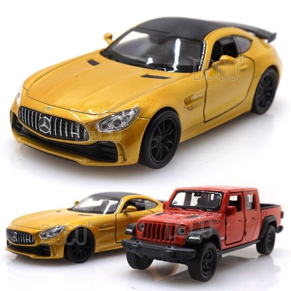 아트박스/웰리 웰리 벤츠 AMG GTR + 지프 글래디에이터 미니카 2P 세트