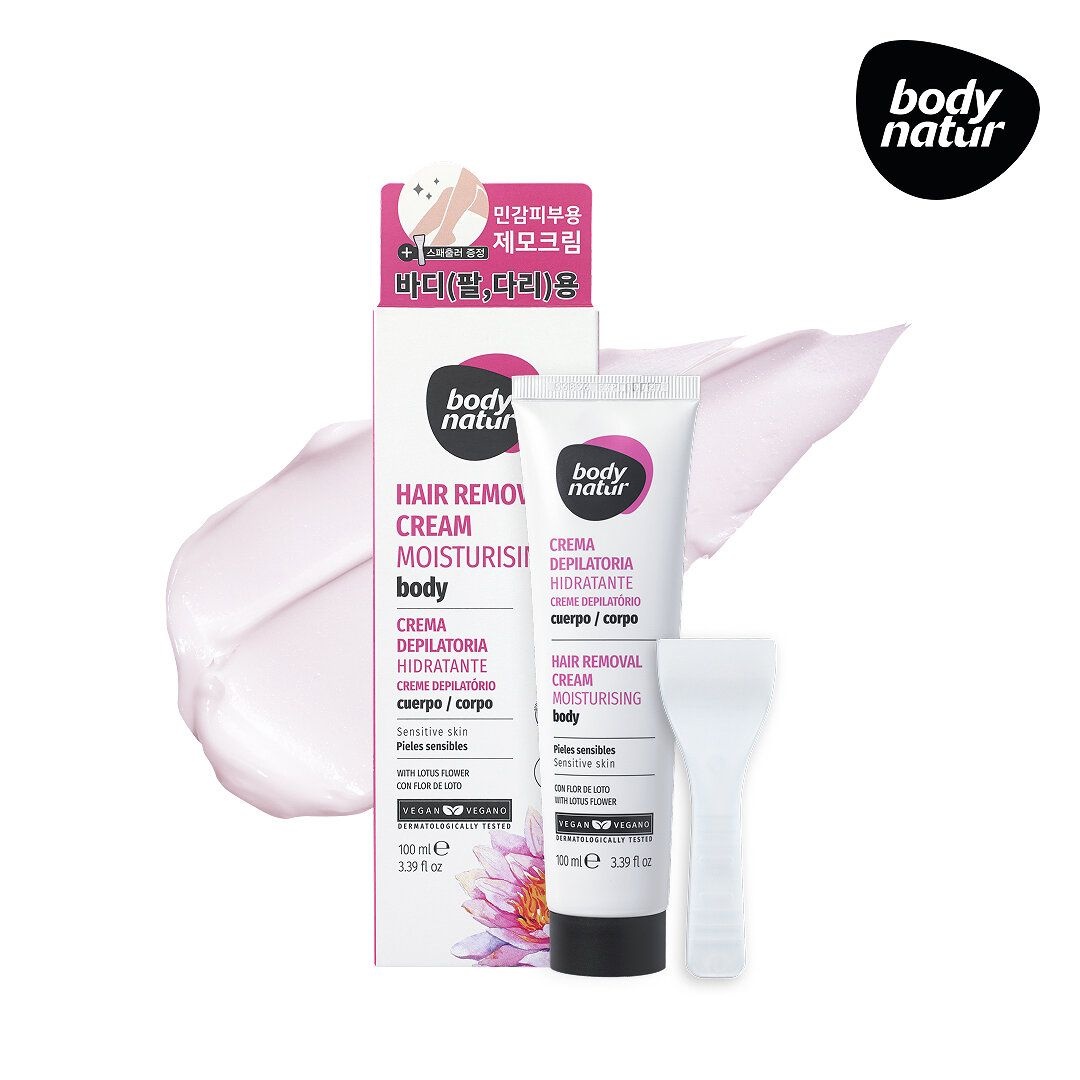 바디네이처 제모크림 모이스쳐라이징 바디 센시티브 스킨 위드 로터스플라워 100ml 181327