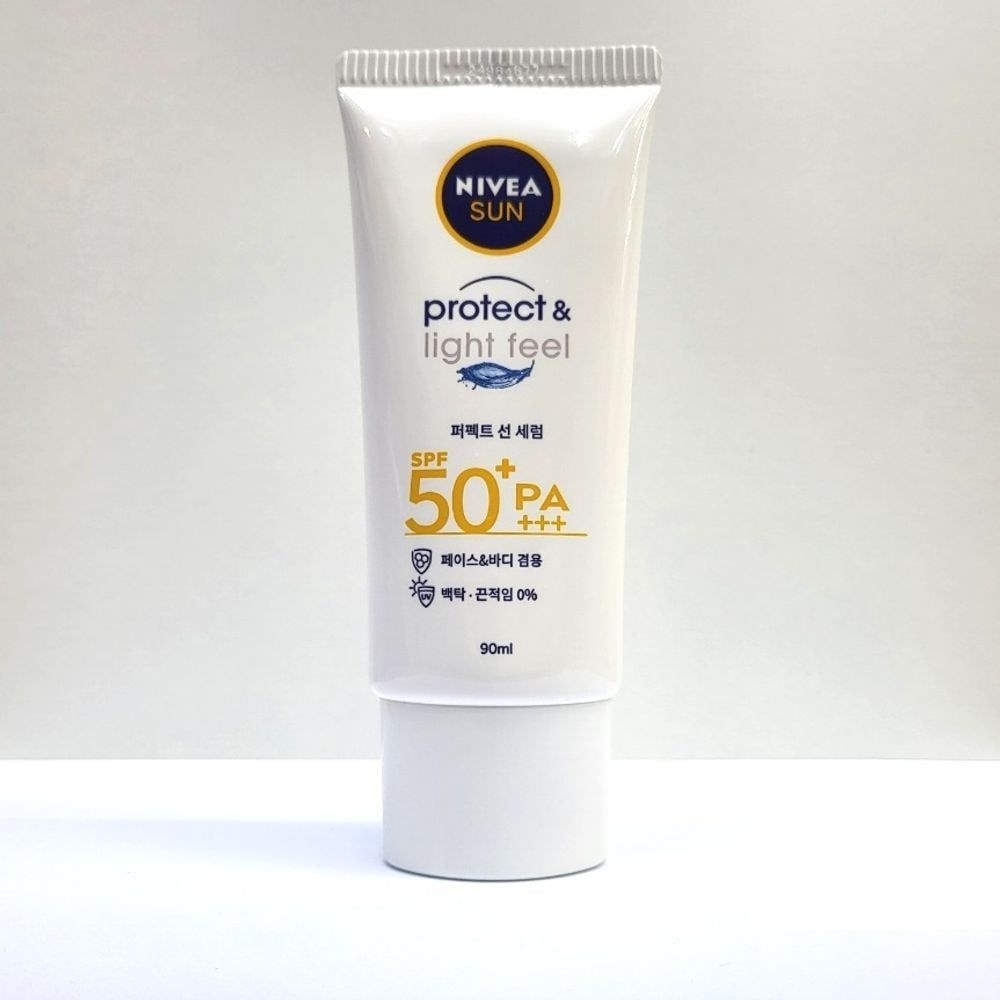 프로텍트 NIVEA 선크림 수분진정 90ml 선세럼 백탁없는선크림