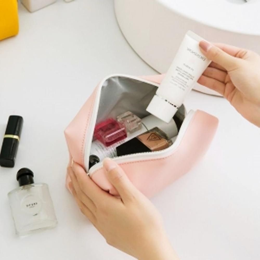 아도라블 방수 파우치 핑크 수납 메이크업