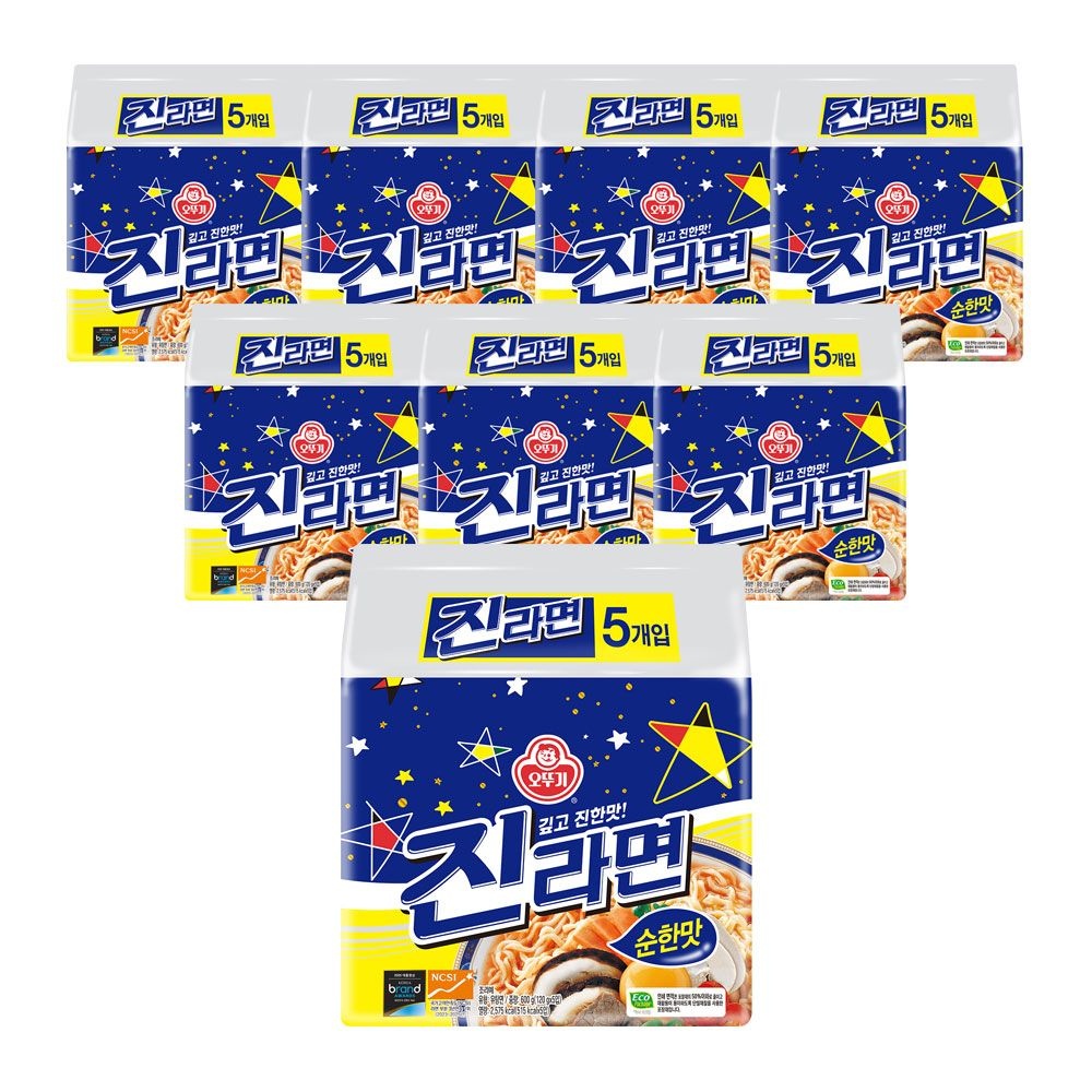 오뚜기 진라면 순한맛 120g, 40개