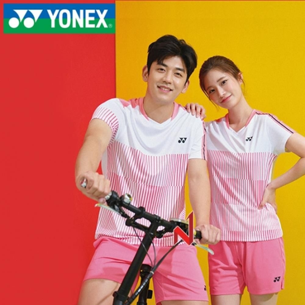 WIV 협력사 요넥스 반팔티 221TS023M 핑크(남성) 매쉬 드라이핏 운동 의류 짐웨어 메쉬
