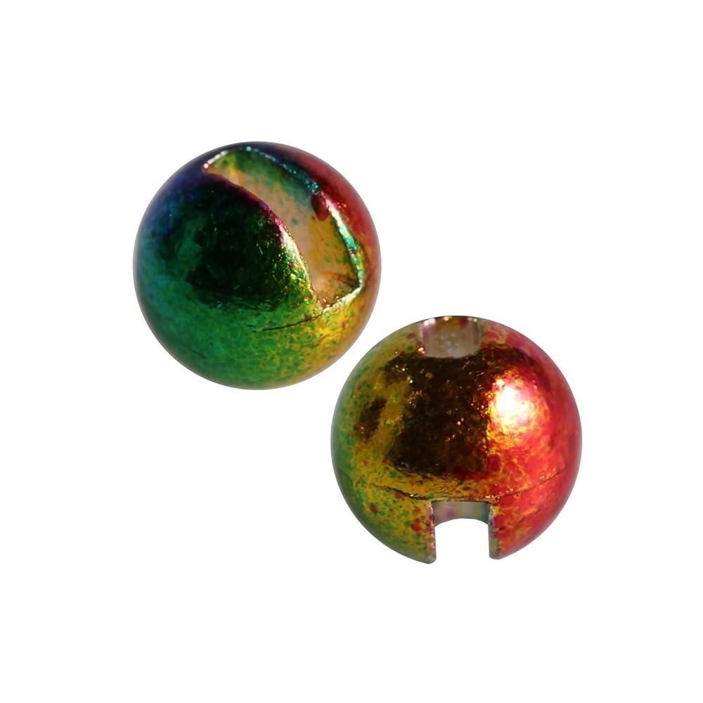 [해외] Temorah 35가지 색상 플라이 타이용 2.0-6.4mm 슬롯 텅스텐 비즈 루비 블랙 4.0mm 50개 [호환]