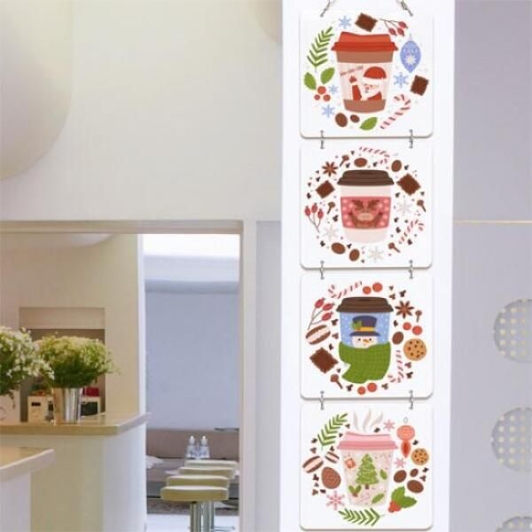 아트박스/꾸밈 nx966-멀티아크릴액자_따뜻한겨울나기01(4단소형)